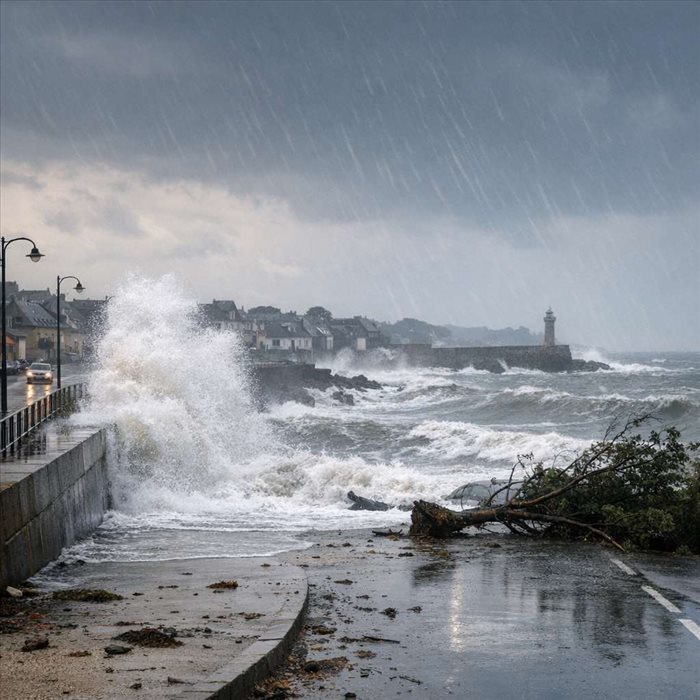 Tempête Melissa en France : évolution, vents et pluies