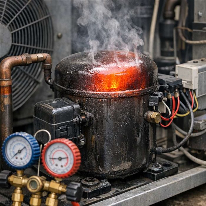 Surchauffe du compresseur frigorifique : causes et solutions