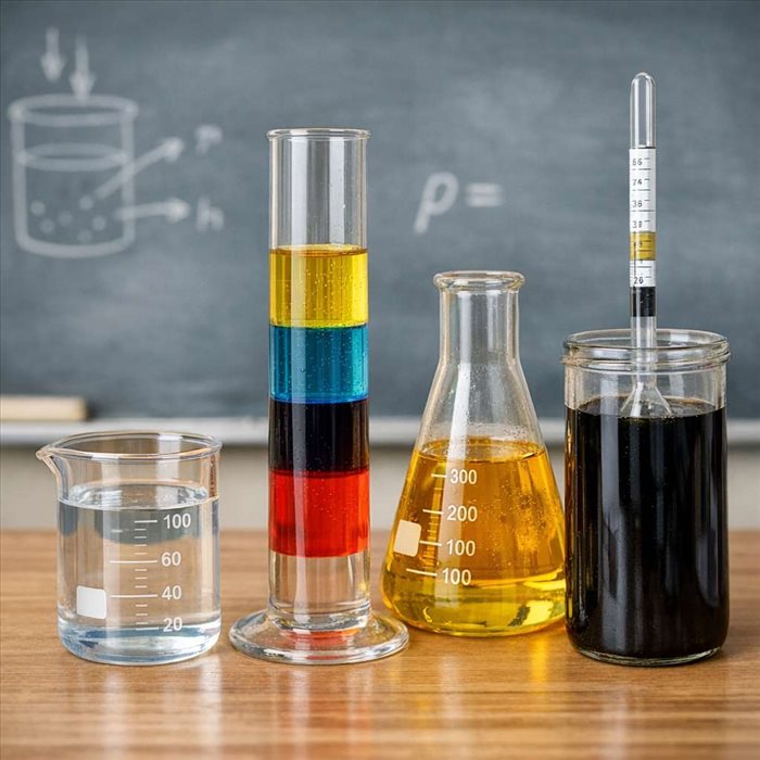 Densité des fluides : définition, calcul et variations