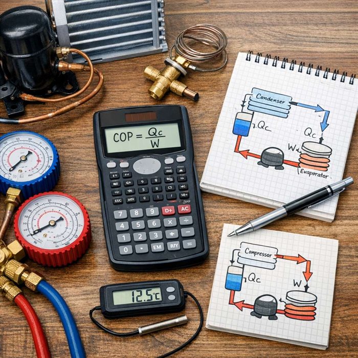 Comment calculer le COP d’un cycle frigorifique ? | Méthode simple