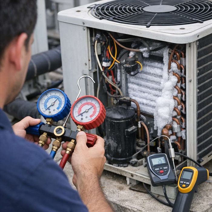 Comment détecter un manque de fluide dans un circuit frigorifique ?