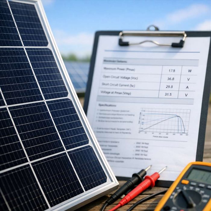 Que signifie STC sur une fiche technique photovoltaïque ?